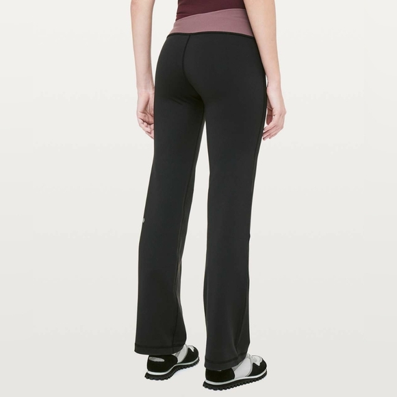 Lululemon women's Astro Pant *32"Black / Dark Adobe / Antique Bark - Picture 5 of 7